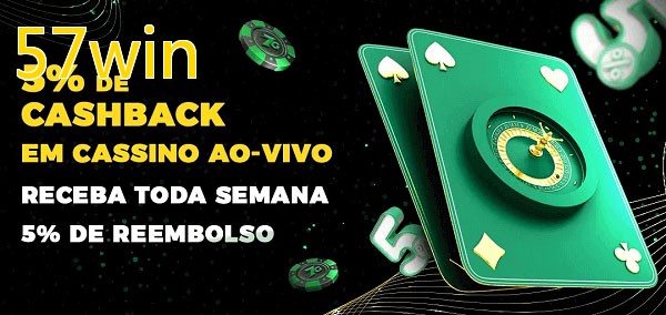 Promoções do cassino ao Vivo 57win